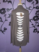 Image of latte slashed sweater