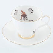 Image of tea cup and saucer - 40 degrees 