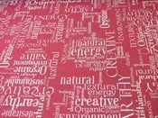 Image of 'Muse' Hand Printed fabric by Mookah - Stone on Berry