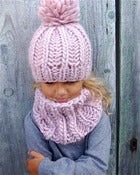 Image of Kit tricot bonnet "Sacha" & col "Joy"
