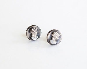 Image of Antique Cameo Studs