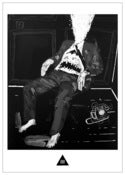 Image of Monster in an Office chair with Exploded Head - Postcard.