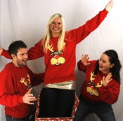 Image of Rudolph the Red Nosed Reindeer Sweatshirt/Jumper (Red)