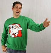 Image of Santas List Christmas Sweatshirt/Jumper (Green)