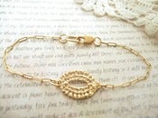 Image of Gold Petite Lace Bracelet 