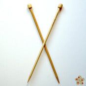 Image of Aguja De Tricotar De Bambú - Takumi 23cm