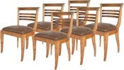 Image of 1930s French Deco Dining Chairs, Set of 8