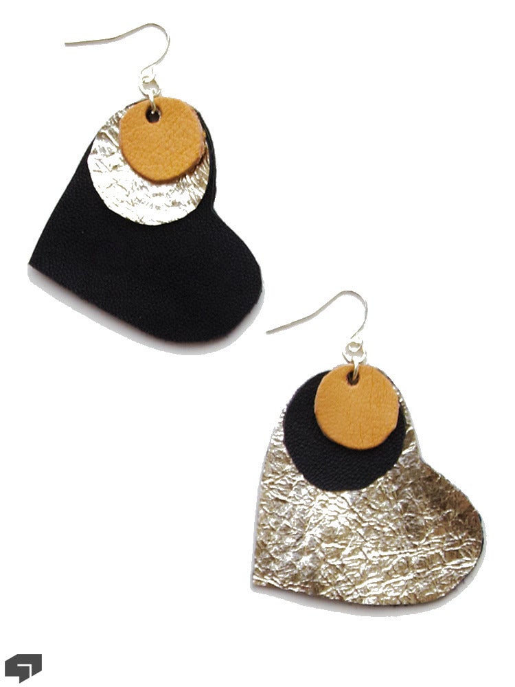 Golden Earrings on Heart Of Gold   Earrings   Colder Shoulder   From London With Love
