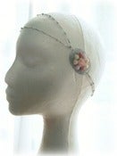 Image of Silver Double Chain Headband with Filigree Sidepiece