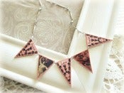 Image of Pink Amour Bunting Necklace 