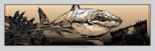 Image of THE LAST GREAT WARRIOR - shark print - Tea Ceremony variant