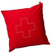 Image of canvas cushion (floor) - cross