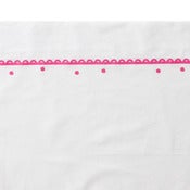 Image of queen flat sheet - scallop