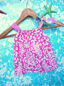 Image of Girls Swing Top Size 6-9 months.....Hot Pink Damask