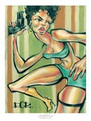 Image of Girl with Gun Print
