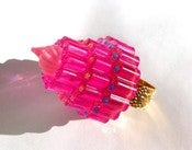 Image of Shocking Pink Birthday Cake resin ring