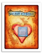 Image of 8x10" Paper Print - Hearts & Headlines - Keep Death At A Distance