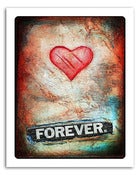 Image of 8x10" Paper Print - Hearts & Headlines - Forever