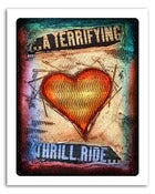 Image of 8x10" Paper Print - Hearts & Headlines - A Terrifying Thrill Ride