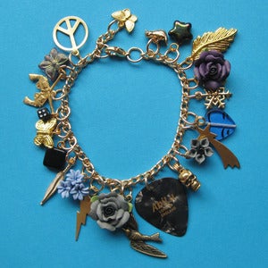 Image of Dark Days Plectrum Charm Bracelet
