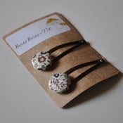 Image of Lot de barrettes "clic-clac" en Liberty