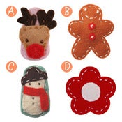 Image of little girl hair clips holiday #1