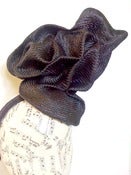 Image of "Bella" Hand Sculpted Headpiece in Glossy Black