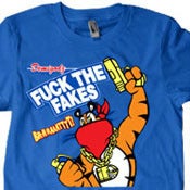 Image of Fuck the Fakes T-Shirt - Blue