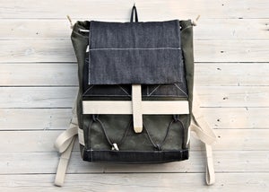 Image of Wayfarer Pack - Olive & Indigo