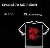 Image of Created To Kill - Logo T-shirt