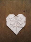Image of Personalised Origami Heart Card