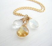 Image of Citrine and Moonstone Necklace