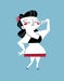 Image of TATTOO IT YOURSELF CARD - LADY - 5 PACK