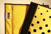 Image of Bici: Frame pad - Yellow/Yellow Check-a-dots©