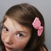 Image of 2 barrettes noeuds en laine