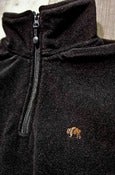Image of Robert F Scott Fitted Fleece Jacket - Midnight Black