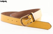 Image of Yellow 'Regular' Leather Belt