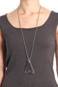 Image of (+90) plexi triangle Necklace