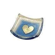 Image of Light Blue Earring Dish (6cm)