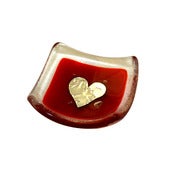 Image of Red Earring Dish (6cm)