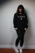 Image of HAPPY crew neck sweatshirts. 