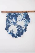 Image of Small Indigo leather wall hanging