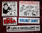 Image of Assorted Bobby Joe Ebola Vinyl Stickers