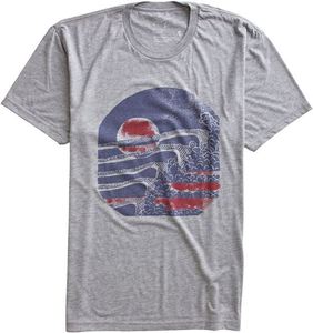 Image of Sun Set Tri Tee - H. Grey