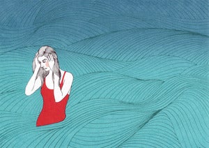 Image of Standing in the Sea - Limited Edition Silk Screen Print