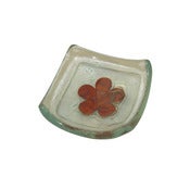 Image of Mocha Flower Earring Dish (6cm)