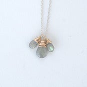 Image of Gold & Silver Mix~ LABRADORITE NECKLACE