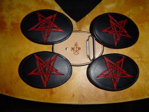 Image of Handmade Belt Buckle in Leather