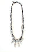 Image of Moonstone and Rock Crystal Necklace