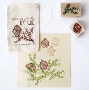Image of Pinecone Stamp Set by Yellow Owl Workshop